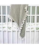 Crane Baby Parker Fitted Crib Fitted Sheet - Leaf