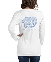 Ivory Ella Women's Hamsa Long Sleeve Unisex T-Shirt