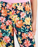 Jm Collection Women's Printed Culotte Pants, Created for Macy's