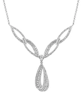 Effy Diamond Teardrop Fancy 17" Collar Necklace (2-1/5 ct. t.w.) in 14k White Gold