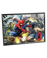 New Marvel Jigpetto Action Puzzle Spider-Man Over 428 Pieces 14" x 20"