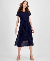 Robbie Bee Women's Tie-Front Midi Dress