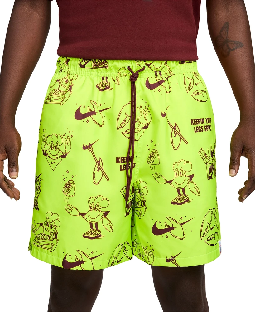 Nike Men's Club Woven Printed 6" Shorts