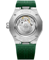 Baume & Mercier Men's Swiss Automatic Riviera Green Rubber Strap Watch 42mm