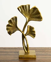 Nearly Natural 15in. Gold Leaf Sculpture Decorative Accent