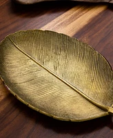 Nearly Natural 16in. Gold Leaf Decorative Accent Tray