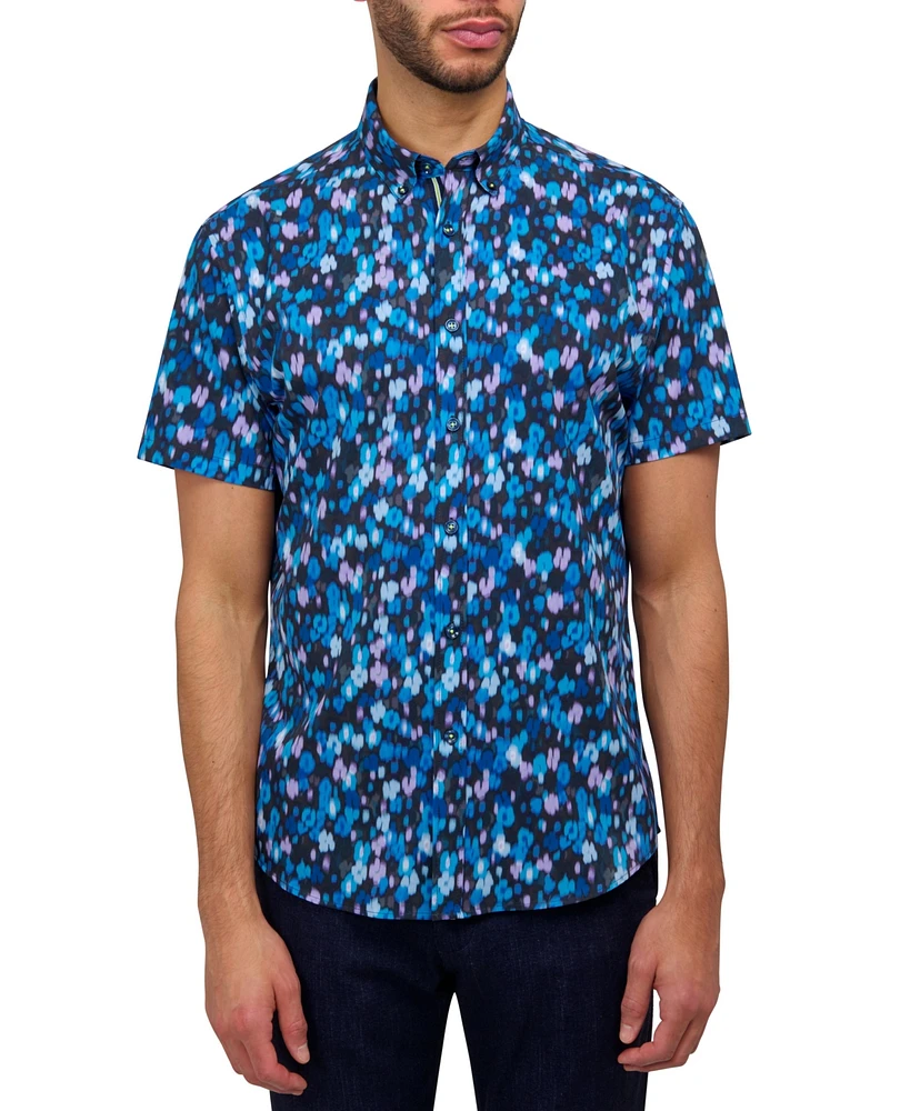 Society of Threads Men's Performance Stretch Floral Shirt