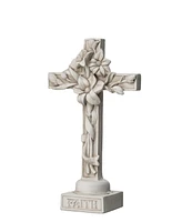 Glitzhome Holy Cross with Lily Garden Statue