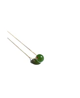 seree Billiard — Green bead jade stone necklace