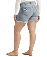 Silver Jeans Co. Plus Size Suki Mid Rise Curvy Fit Shorts