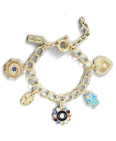 Jessica Simpson Womens Evil Eye Bracelet - Gold-Tone Evil Eye Bracelets for Women