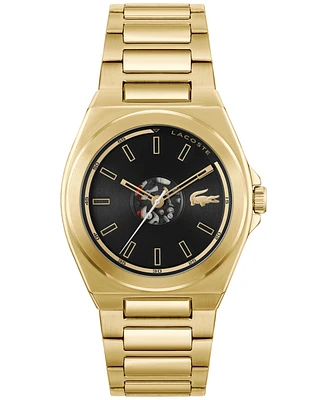 Lacoste Men's Reno Gold-Tone Stainless Steel Bracelet Watch 42mm