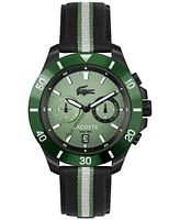 Lacoste Men's Toranga Striped Nylon Strap Watch 44mm