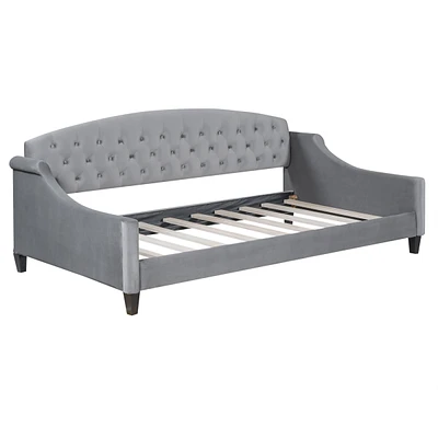 Simplie Fun Modern Luxury Tufted Button Daybed, Twin, Gray