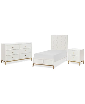 Chelsea 3-Pc. Bedroom Set (Full Bed, Small Dresser & Small Nightstand)