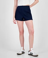 Tinseltown Juniors' High-Rise Pull-On Hot Shorts