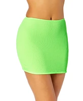 Salt + Cove Juniors' Ribbed Pull-On Swim Skirt, Created for Macy's