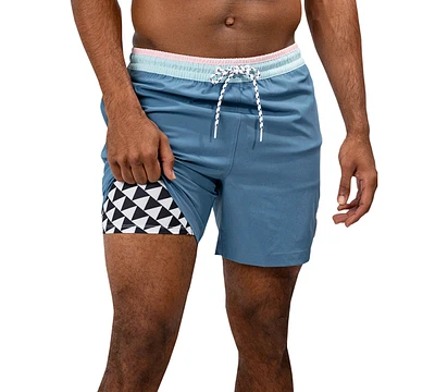 Chubbies Men's The Gravel Roads Quick-Dry 5-1/2" Swim Trunks with Boxer-Brief Liner