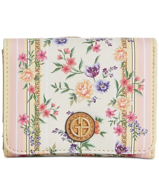 Giani Bernini Pastel Floral Mini Trifold Wallet, Created for Macy's