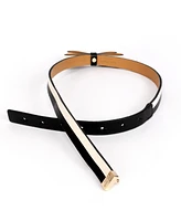 kate spade new york Women's 19mm Double Leather Bow Belt