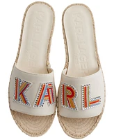 Karl Lagerfeld Paris Women's Caine Espadrille Slide Sandals