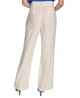 Calvin Klein Women's Linen-Blend Wide Leg Pants