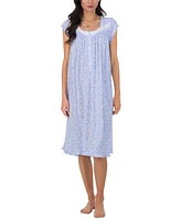 Eileen West Women's Lace-Trim Cap-Sleeve Waltz Nightgown