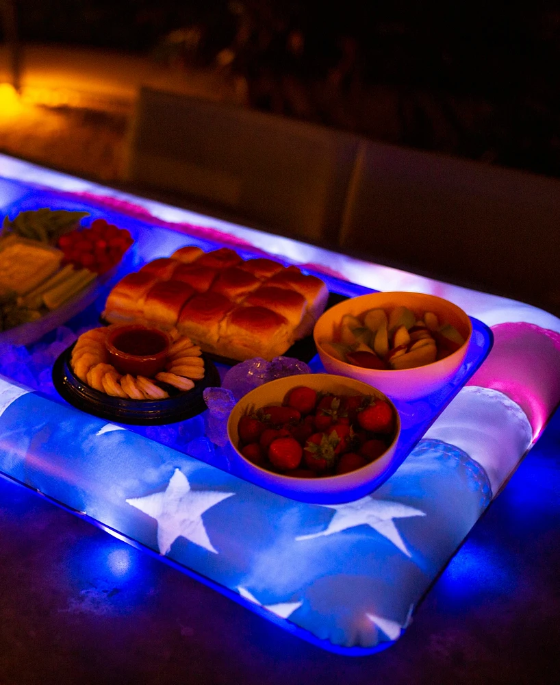 PoolCandy Stars Stripes Led Buffet Cooler