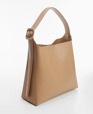 Mango Women's Buckle Detail Shopper Bag