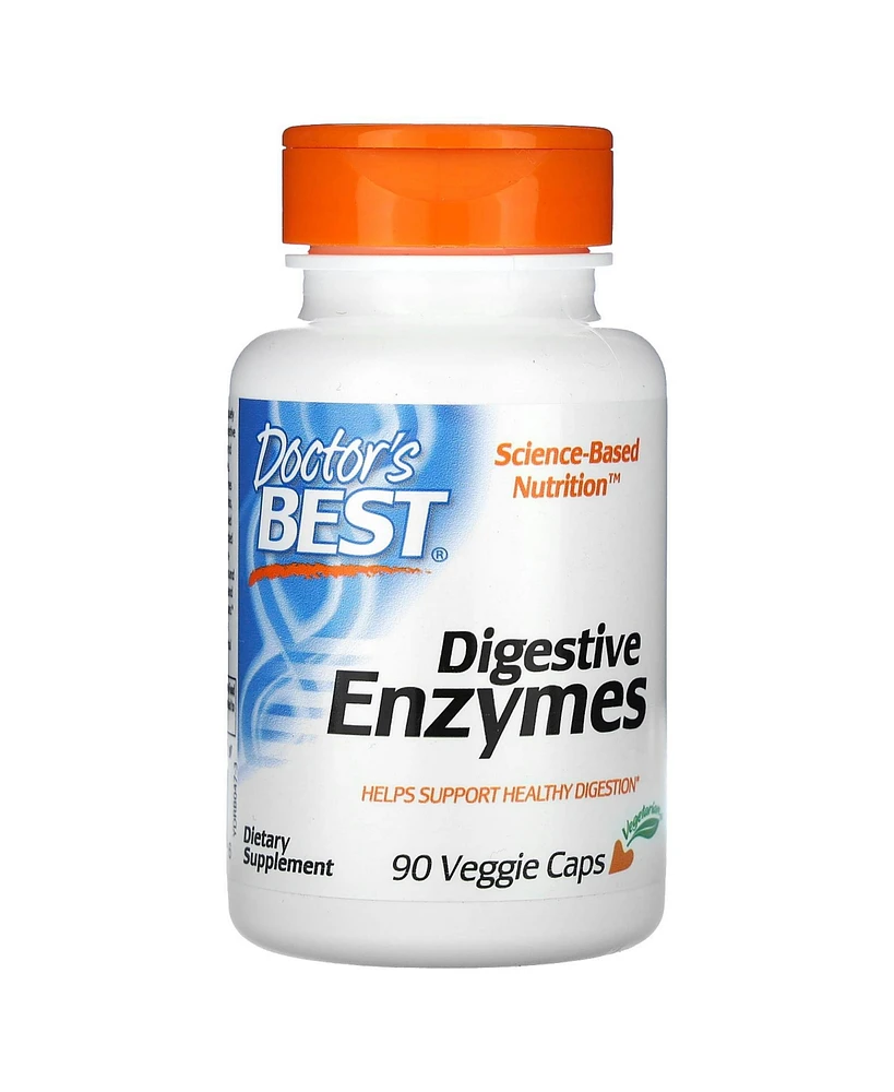 Doctor's Best Digestive Enzymes - 90 Veggie Caps - Assorted Pre