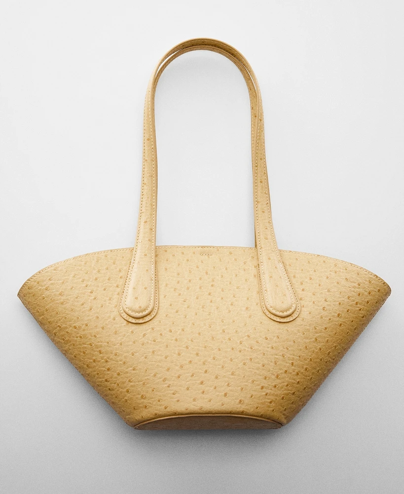 Mango Women's Leather-Effect Shopper Bag
