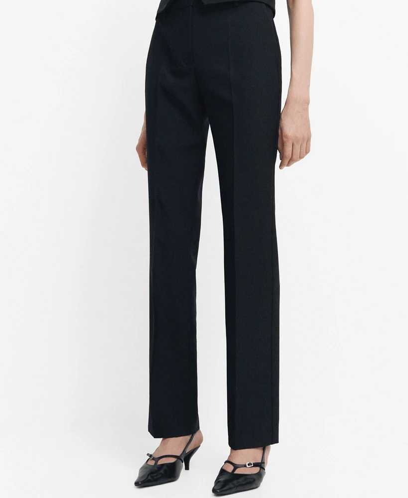 Mango Women's Wool Suit Pants