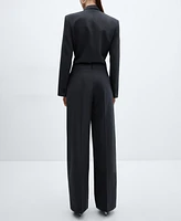 Mango Women's Wool Suit Pants