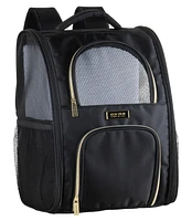 Soft Sided Multi-Entry Collapsible Travel Pet Carrier Backpack With Removable Lining