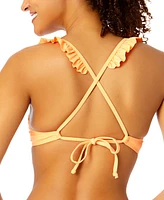 Salt + Cove Women's Ruffle-Strap Push Up Underwire Bikini Top, Created for Macy's