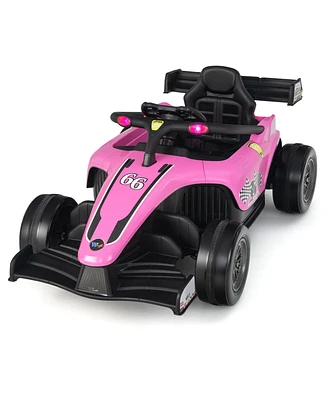 Sugift 12V Kids Ride on Electric Formula Racing Car with Remote Control