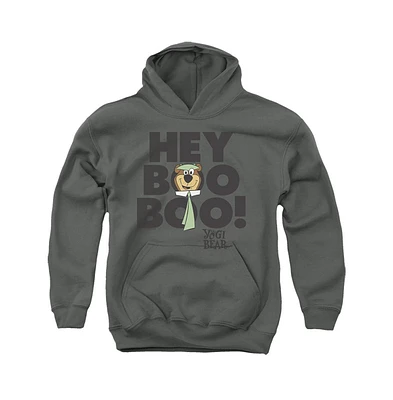 Yogi Bear Boys Youth Hey Boo Pull Over Hoodie / Hooded Sweatshirt