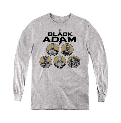 Black Adam Youth Contrast Group Long Sleeve Sweatshirt