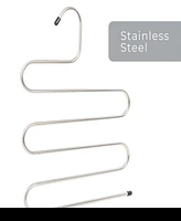 Smart Design Stainless Steel Pant Hangers Set of 4