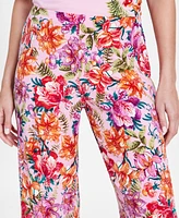 Jm Collection Women's Printed Culotte Pants, Created for Macy's