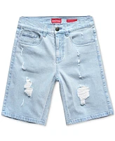 Ring of Fire Big Storm Riot Slim-Fit Stretch Denim Shorts with Rips