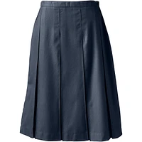 Lands' End Women's School Uniform Box Pleat Skirt Below the Knee