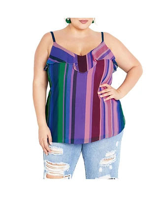 City Chic Plus Size Remy Print Cami Top