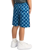 Sovereign Code Big Boys 4-Way-Stretch Checker-Print Swim Trunks