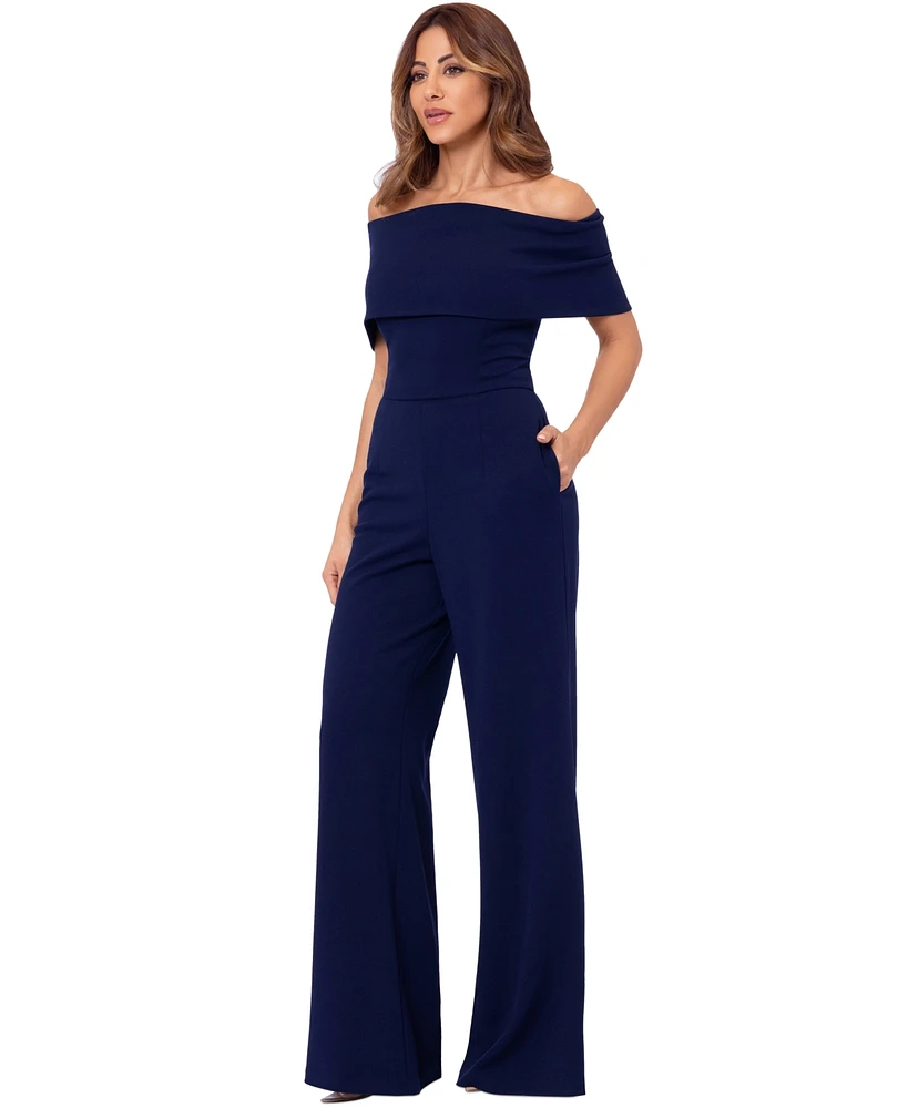 Betsy & Adam Women's Off-The-Shoulder Jumpsuit