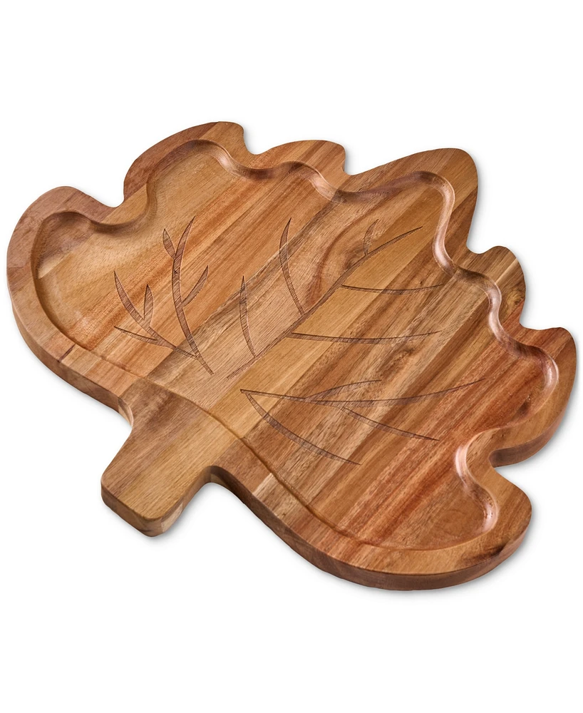 Godinger Wooden Leaf Serving Board