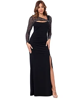 Betsy & Adam Women's Embellished Gown