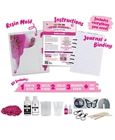 Doodle Hog Make Your Own Notebook Journal Resin Kit for Beginners with Molds, Craft for Girls and Boys Age 12 Year Old Teen Girl Crafts, Diy Kit Scien