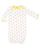 Luvable Friends Baby Baby Unisex Cotton Gowns, Owl, 0-6 Months