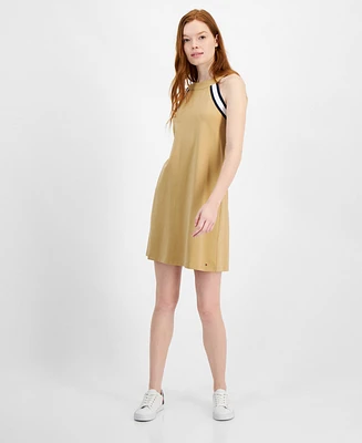 Tommy Hilfiger Women's Contrast-Trim Sleeveless Sneaker Dress